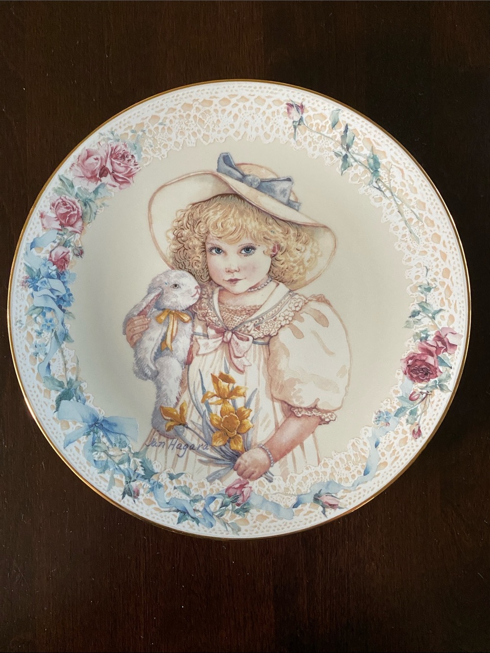 "Dacy" from the "Dear to My Heart" Plate Collection by Jan Hagara